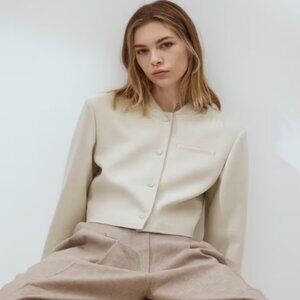 Short Jacket with Shoulder Pads